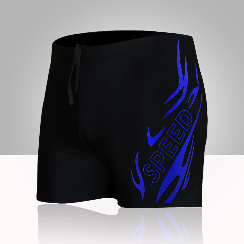 Wholesale Men's Five Points Swim Trunks Boxer Anti-Embarrassment Quick-drying Large Swimwear